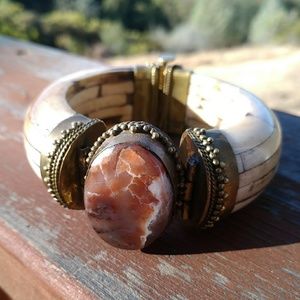 Unique Handmade African Bone Bracelet